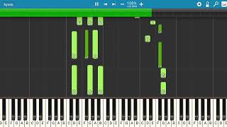 Erre XI  Carita Bonita ft Pee Wee  Piano Tutorial  Midi [upl. by Ogdon796]