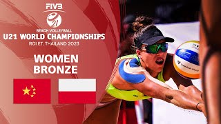 Yan XZhou M L vs CiezkowskaLunio  Bronze Women  U21 Beach World Championship [upl. by Halette]