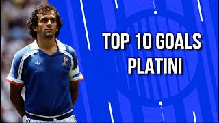 Top 10 Goals  Michel Platini [upl. by Yhtir99]