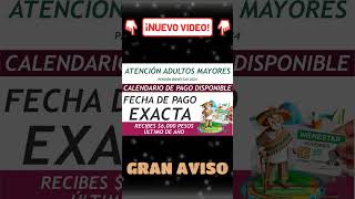 📌🗓️Calendario de pago disponible Tu fecha exacta de pago de la Pensión Bienestar 2024 [upl. by Truman]