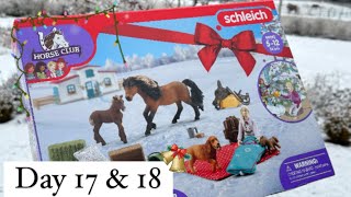 Schleich Horse Club Advent Calendar 2023  Day 17 amp 18 [upl. by Fremont]