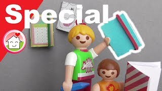 Playmobil Film deutsch Pimp my PLAYMOBIL Notizbücher  Basteln für Kinder  Familie Hauser [upl. by Norat231]