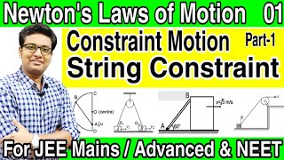 Constraint Motion  Tricks  String Constraint  NLM  JEE Mains amp Advance NEET  Constrained Motion [upl. by Forest352]