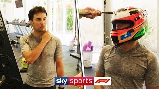 In the gym with an F1 driver  At home with Sergio Perez [upl. by Ablasor]