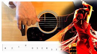 Amazing Spanish Melody Guitar Tutorial  Tab [upl. by Laenaj]