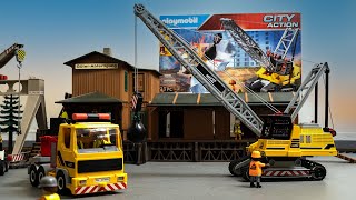 Seilbagger mit Abrissbirne 70442  Playmobil Baustelle [upl. by Desdee643]