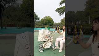 Part 256 High view Baby stroller suitable for babies aged 05 years old Baby stroller [upl. by Tychon889]