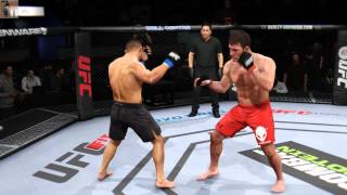 EA Sports UFC PS4  Michael Bisping vs Cung Le [upl. by Kcirdled]