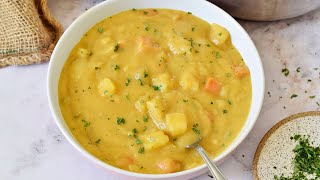 German POTATO SOUP Kartoffelsuppe  Vegan Recipe [upl. by Mckay262]