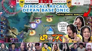 REAKSI KAYES LIAT RRQ VS ONIC GAME 2 MPL ID S14 REACTION STREAMER FNATIC ONIC vs RRQ HOSHI MPLIDS14 [upl. by Fiann]