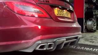 CLS 63 AMG straight pipes  stage 2 remap 630hp [upl. by Anitnuahs527]