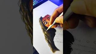 Drawing Moana ✨👀 From Moana 2 Realisticart drawing moana2 [upl. by Adanama367]