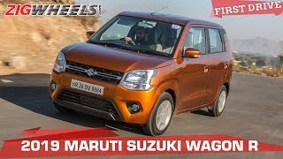 Maruti Wagon R 2019 Review  Now Sensible Sophisticated and Desirable  ZigWheelscom [upl. by Nnyw]