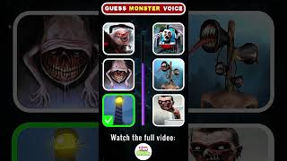 Can you guess the Monsters voice correctly Which Monsters voice is the scariest  Eat Monsters [upl. by Aitsirhc]