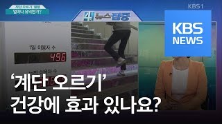 ‘계단 오르기’ 열풍…얼마나 유익한가  KBS뉴스News [upl. by Acirea475]