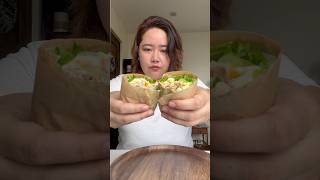 Tuna Lettuce Sandwich 🐟🥬🥪 lettucewrap tunasandwich [upl. by Mayeda]