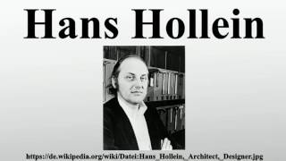 Hans Hollein [upl. by Parsifal]