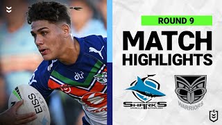 CronullaSutherland Sharks v New Zealand Warriors  Match Highlights  Round 9 2022  NRL [upl. by Tnerual]