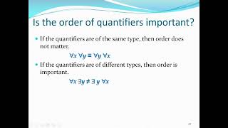 Properties of Quantifiers part7 [upl. by Faustena]