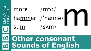 English Pronunciation 👄 Consonant  m  hammer mime and more [upl. by Piero647]