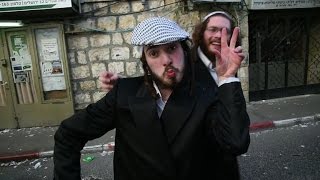 UltraOrthodox Jews celebrate Purim in Jerusalem [upl. by Annaerda]