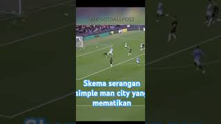 Skema Serangan mematikan Mancity manchestercity pepguardiola footballshorts footballskills [upl. by Dorise504]