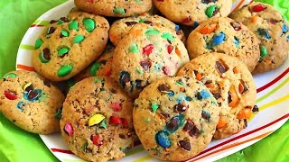 ♡♡ recette de cookies au mampms  recette facile  ♡♡ [upl. by Cyrill]