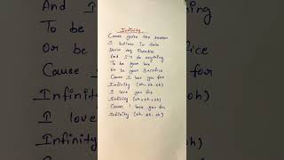 Infinity 💙 song music lyrics viralshorts ytshorts [upl. by Cleti]