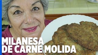 Milanesas de carne molida estilo 💜 Rosy 💜 [upl. by Morocco]