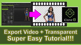 Export Video with Transparent Background  iClone 8 Pop Video Tutorials [upl. by Yssim849]