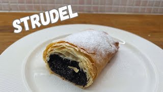 Hungarian STRUDEL with Poppy Seeds and Apples [upl. by Okechuku]