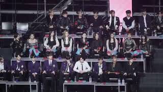 Twice and Wannaone Reaction to BTS Fake Love  GDA 2019  Golden Disk Awards 2019 [upl. by Hayifas]