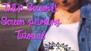 DIY Silkscreen How to Screen Print with the Tulip ScreenIt [upl. by Ajidahk357]