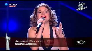 Jessica Cipriano  quotAll by myselfquot Celine Dion  Gala 3  The Voice Portugal [upl. by Enrobyalc310]