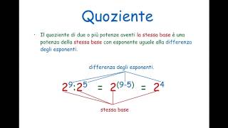 Proprietà delle potenze divisione di potenze con la stessa base [upl. by Kathrine571]