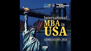 Get a Masters Degree from a Top BSchool amp Settle in the USA  International MBA in USA [upl. by Pestana]