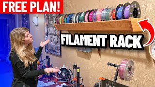 Filament Rack  For 3D Printing Filament Spools [upl. by Naillimxam]