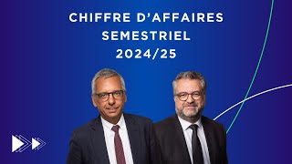 Chiffre d’affaires semestriel 202425 [upl. by Waers712]