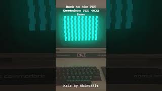 Back to the PET demo for Commodore PET 4032 Co commodore demo retrogaming [upl. by Jarib]