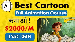 AI Cartoon Video से Lakhs में कमाओ  Complete AI Animation Course  100 FREE  So Easy [upl. by Golliner]