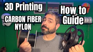 How To 3D Print Carbon Fiber Nylon Bambu Printing [upl. by Yelich]