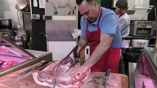 Great Meat Cutting Skills London Butchers on the Street Markets Street Food [upl. by Sloane]