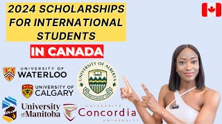 2024 FULLY FUNDED SCHOLARSHIPS IN CANADA FOR INTERNATIONAL STUDENTS  100K   BSc Masters PhD [upl. by Nnaeed]