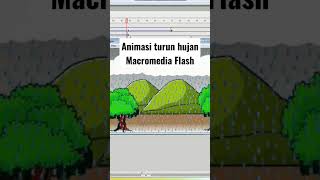 Animasi Turun Hujan dengan Macromedia Flash [upl. by Enelie195]