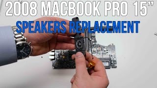 2008 Macbook Pro 15quot A1286 Left and Right Speaker Replacement [upl. by Launame]