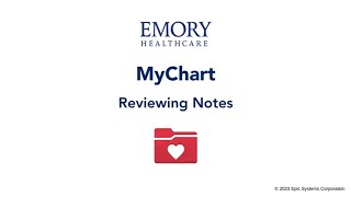 Reviewing Your Notes in MyChart [upl. by Wolf]