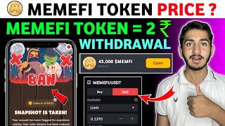 Memefi Airdrop price prediction  memefi new update today  memefi Airdrop withdrawal [upl. by Rebm808]