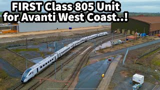 FIRST Class 805 Unit for AvantiWest Coast at Old Dalby RIDC 010123 [upl. by Llerrad]