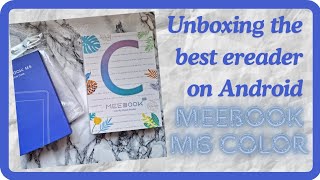 New color android ereader Meebook M6c unboxing [upl. by Axe]