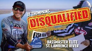 Bassmaster Elite Angler DISQUALIFIED for St Lawrence River Event [upl. by Nellac409]